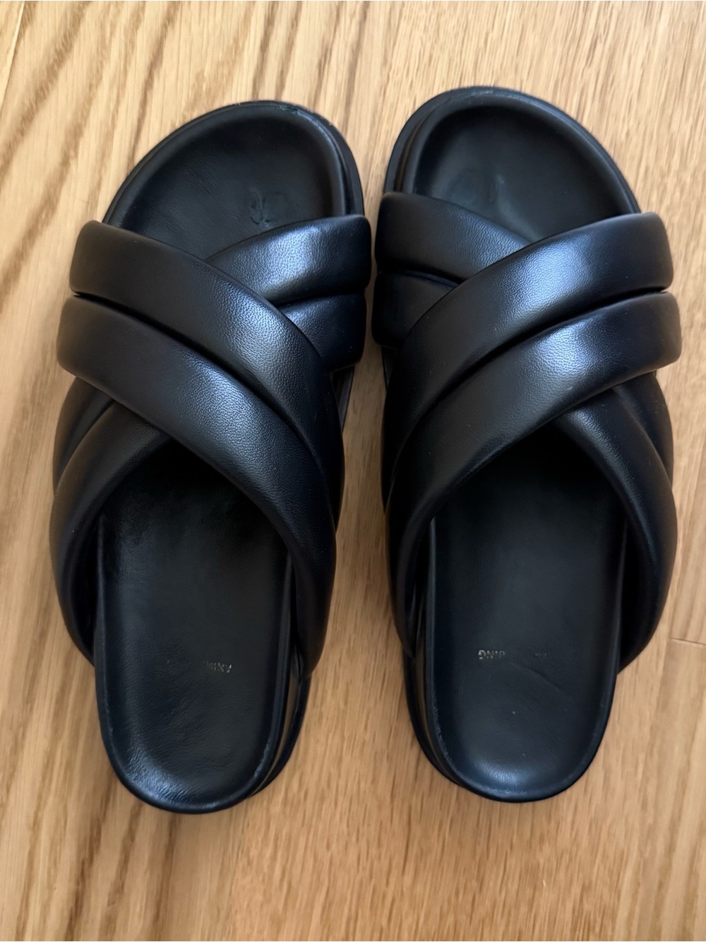 Anine Bing Lizzie slides black size 8 - Picture 6 of 8